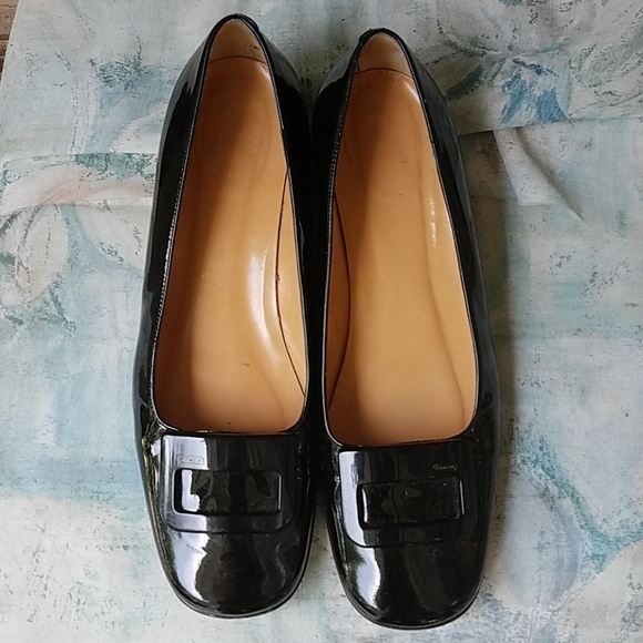 Coach Shoes - Coach Darby Black Patent Leather Flats Loafers